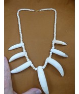 G157-1) up to 2-3/4" HUGE GATOR T**TH water buffalo 28" Necklace Alligat... - €565,28 EUR G157-1) up to 2-3/4" HUGE GATOR T**TH water buffalo 28" Necklace Alligat... - €565,28 EUR