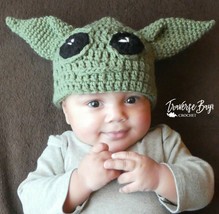 Baby Yoda Crochet hat 5 sizes newborn baby toddler child adult PATTERN ONLY - £6.34 GBP