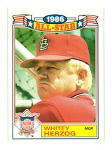 1987 Topps #1 Whitey Herzog Glossy All-Stars - $3.00