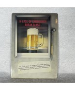 In Case Of Emergency Break Glass Beer Sign Man Cave Bar Tin Metal 2003 C... - £7.43 GBP