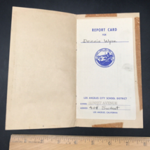 Vintage 1951 Report Card Los Angeles City School District Elementary - £9.60 GBP