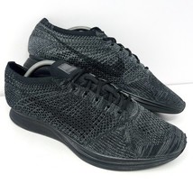 Nike Mens Flyknit Racer Running Shoe Sz 11.5 Triple Black Sneaker 526628... - $1,299.89 MXN
