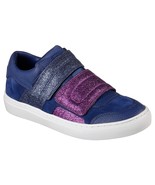 New Womens Glitter Shoes Fashion Casual Sneakers 7.5 Blue Purple Strap S... - £75.17 GBP