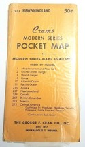 NOS Sealed Vintage 1950&#39;s Cram&#39;s Modern Series Pocket Map Newfoundland #237  - £11.35 GBP