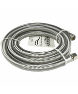 Stainless Steel Refrigerator/Ice Maker Hose 1/4&quot;x1/4&quot; Comp 6ft Water Sup... - $28.99