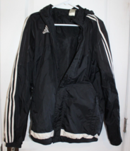 Adidas Black Hooded Tiro 15 Training Jacket Size US Medium M64000 APU013 - £23.35 GBP
