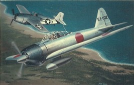 Framed 4&quot; X 6&quot; print of a WWII Mitsubishi A6M3 &quot;Zero&quot;.  Hang or display. - £11.64 GBP