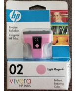 HP 02 Light Magenta Ink Cartridge, Standard, HP C8775W, Sealed - £11.85 GBP
