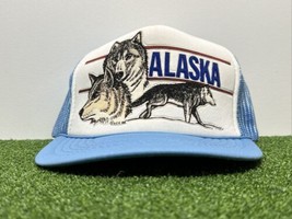 Alaska Hat Snapback Cap Light Blue Wolves - £16.07 GBP