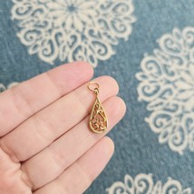 Vintage Dainty Gold Teardrop Pendant - $24.99