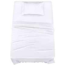 Twin Bed Sheets Set - 3 Piece Bedding - Brushed Microfiber - Shrinkage And Fade  - £22.36 GBP