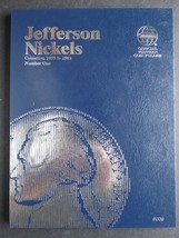 Whitman Jefferson Nickels Nickel Coin Folder 1938-1961 Number 1 Album Book 9009 - £7.63 GBP