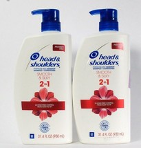 2 Bottles Head &amp; Shoulders 31.4 Oz Smooth &amp; Silky 2 In 1 Shampoo &amp; Conditioner - £40.57 GBP