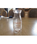 Van Schoick&#39;s Dairy Pleasant Farms New Jersey Glass Half Pint Bottle Tha... - $9.85