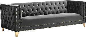 Michelle Collection Modern | Contemporary Sofa With Deep Button Tufting,... - $2,048.99