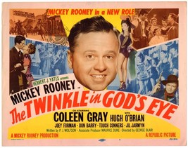 *The Twinkle In God&#39;s Eye (1955) Mickey Rooney, Coleen Gray, Hugh O&#39;brian Tc - £58.85 GBP