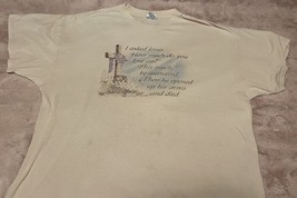 vintage 1980s T shirt Jesus prayer religious christian Bible 2XL - $36.45