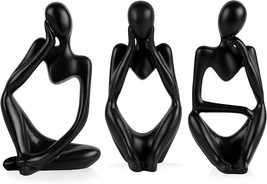 The Thinker Statue Abstract Sculpture Resin Statues for Home Decor Modern Home O - £23.18 GBP
