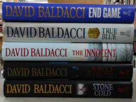 David Baldacci Hardcover End Game True Blue Innocent Whole Truth Stone Cold  X5 - £19.43 GBP