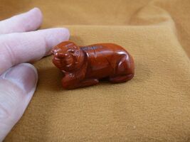 (Y-SEAL-559) little Red Jasper SEAL gemstone carving FIGURINE seals sea ... - $15.79