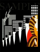 8.5x11 Vintage Erte Fine Art Deco Print Picture Poster Glamour Fashion W... - $12.16