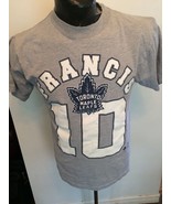 Hockey T-Shirt  Short Sleeve Adult M TORONTO MAPLE LEAFS #10 Ron FRANCIS - £6.48 GBP