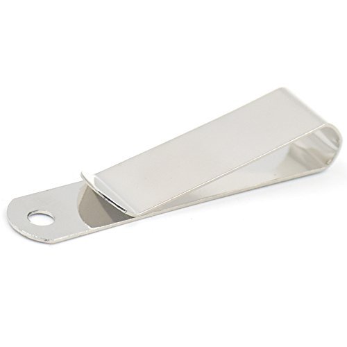 Bluemoona 10 Pcs - Belt Clip Clasp Hook Buckles Keyring Spring Holster Leather C