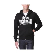 Lonsdale Men&#39;s Slim Fit Zip Krafty Hooded Sweatshirt - Black, XX-Large  - $69.00