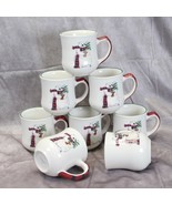 Pfaltzgraff Snow Bear Mugs Christmas Lot of 8 Bear Xmas - $53.71 CAD