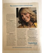 1970s Tampax Tampons Print Ad pa9 - $8.90