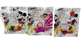 Hot Wheels Disney 100 Years Cheshire Cat Mickey Mouse Minnie Mouse Set of 3 - £14.00 GBP