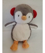 Spark Create Imagine Penguin Plush Rattle Crinkle Red Earmuffs Stuffed A... - £13.20 GBP