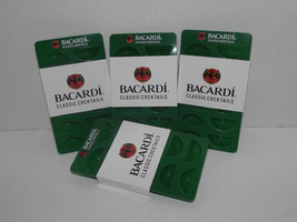 4 Bacardi Classic Cocktails Lime Wedge Ice Trays Rubber Green New (j) - $14.25