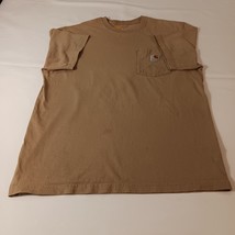Carhartt K87 Original Fit Men's Brown Cotton T-Shirt Short Sleeve Size Medium M image 9
