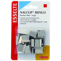 Esselte Stainless Steel Nalclip Refills - Large 25pk - £26.49 GBP