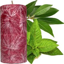 Eucalyptus &amp; Peppermint Scented Palm Wax Pillar Candle - £19.98 GBP+