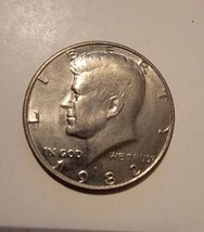 1982 D John KENNEDY HALF DOLLAR  50 Cent JFK CIRCULATED Vintage Coin Money - £7.72 GBP