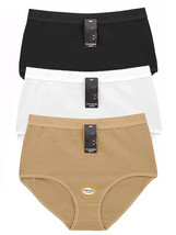 Women&#39;s Classic Cotton Elastic Waist Neutral Color Briefs 12 Pack - $37.99