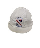 Vintage Baby Little Slugger Baseball Hat 90s White Blue Red Infant Costu... - $338.36 MXN