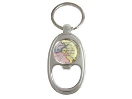 Luxembourg Map Key Chain Bottle Opener - £27.96 GBP