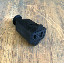 2 Prong Female Electrical Outlet - Black, polarized cord receptacle connector - £3.34 GBP
