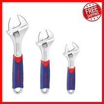 High-Quality Adjustable Wrench Set - 3 Sizes with Rubberized Grip for Co... - $723.04 MXN