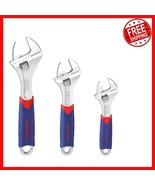 High-Quality Adjustable Wrench Set - 3 Sizes with Rubberized Grip for Co... - $717.02 MXN