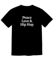 Peace Love and Hip Hop Shirt Old School Rapper T-shirt Poetry Music Artist  - £20.78 GBP+