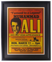 1979 Muhammad Ali Farewell À Un Légende Encadré Boxe Lutte Affiche - £764.36 GBP