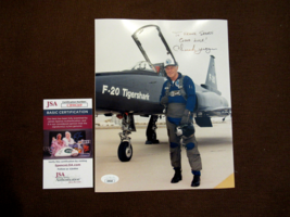 CHUCK YEAGER SPEED OF SOUND ACE PILOT SIGNED AUTO VTG TIGERSHARK KODAK P... - $296.99