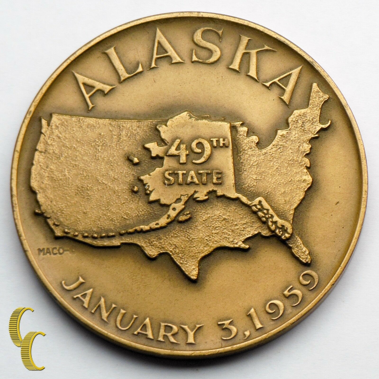 Primary image for 1959 Alaska 49th State Medallic Art Company Medal