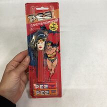NOS 1985 DC COMICS WONDER WOMAN PEZ DISPENSER MADE IN AUSTRIA - $19.79