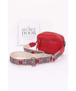 Faux Leather Camera Bag with Multi-Color Strap - Chic &amp; Functional Acces... - $25.50