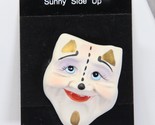Roman Inc. Sunny Side Up Brooch Cat Pin Estate Jewelry - £9.23 GBP